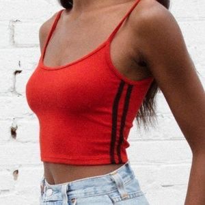 Brandy Melville Red Crop Top